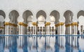 Abu Dhabi, United Arab Emirates - April 4, 2023: Sheikh Zayed Grand Mosque located in Abu Dhabi - capital city of United Arab Royalty Free Stock Photo