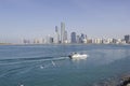 Abu Dhabi, United Arab Emirates boasts of a great skyline compos Royalty Free Stock Photo