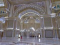 ABU DHABI, UNITED ARAB EMIRATES - Feb 10, 2020: Qasr Al Watan Abu Dhabi presidential palace interior, royal residence Great Hall