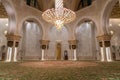 Golden Chandelier inside Sheikh Zayed Grand Mosque