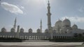 Abu Dhabi, United Arab Emirates. The Great Mosque. the fourth largest in the world. Royalty Free Stock Photo