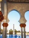 Outdoor shoot of Sheikh zayed mosque, abu dhabi, uae, middle eas Royalty Free Stock Photo