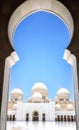 Sheikh Zayad Mosque in Abu Dhabi Royalty Free Stock Photo