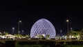 The nights view of splendor of Tourist Hall inside Sheikh Zayed Grand Mosque in Abu Dhabi city, United Arab Emirates Royalty Free Stock Photo