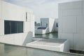 Abu Dhabi, United Arab Emirates - 2 May 2024: Building of Louvre Abu Dhabi Museum