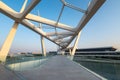 Abu Dhabi, United Arab Emirates - October 7, 2023: Al Qana, a waterfront development in Abu Dhabi at Khor Al Maqta in UAE capital