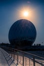 The Aldar Headquarters building is the first circular building, Abu Dhabi - United Arab Emirates