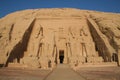 Abu Simbel Greater (Great) Temple - Statues of King Ramesses II (2nd) [Near Lake Nasser, Egypt, Arab States, Africa] Royalty Free Stock Photo