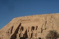 Rameses the Great Nefertari Abu Simbel in Aswan Egypt Wonders of the World Royalty Free Stock Photo