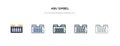 Abu simbel icon in different style vector illustration. two colored and black abu simbel vector icons designed in filled, outline