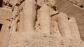 Statue of Queen Nefertari at the Great Temple of Abu Simbel, Egypt Royalty Free Stock Photo