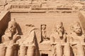 Abu Simbel temple Royalty Free Stock Photo