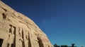 Abu simbel temple facade landmark of Egypt architecture exotic shot