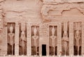 Abu Simbel temple of hathor (Nefertari), Egypt. Royalty Free Stock Photo