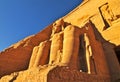 Abu Simbel Temple of King Ramses II. Royalty Free Stock Photo