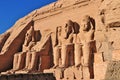 Abu Simbel Temple of King Ramses II. Royalty Free Stock Photo