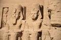 Abu Simbel temples, Ancient South Egypt. Royalty Free Stock Photo