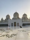 AbuDhabi Grand Mosque Royalty Free Stock Photo