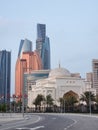 Abudhabi palace and skyscrapers