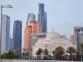 Abudhabi palace and skyscrapers