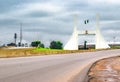 Abuja, NIGERIA - November 2, 2017: Abuja City Gate Monument Royalty Free Stock Photo