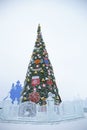 Christmas new year tree background