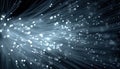 An Abundance Of Light Spots In Fiber Optics - An Illuminating Display Of Light In Optical Communication Systems With Fiber Optics. Royalty Free Stock Photo