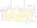 Abundance Money Subconscious word cloud banner