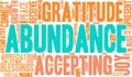 Abundance Word Cloud Royalty Free Stock Photo