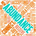 Abundance Word Cloud Royalty Free Stock Photo