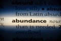 Abundance