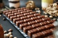 Abundant Assortment of Chocolates and Nuts on Table