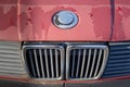 An abundant classic BMW grill details Royalty Free Stock Photo