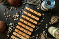 Abundant Table Laden With Crackers and Nuts