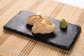 Aburi Nama Hotate (Torched Fresh Scallop) Sushi Royalty Free Stock Photo