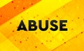 Abuse abstract digital banner yellow background
