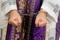 Abuse in the church. Pastor Royalty Free Stock Photo