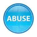 Abuse floral blue round button Royalty Free Stock Photo