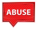 Abuse misty rose pink banner button