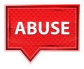 Abuse misty rose pink banner button Royalty Free Stock Photo