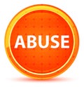 Abuse Natural Orange Round Button Royalty Free Stock Photo