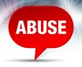 Abuse Red Bubble Background Royalty Free Stock Photo