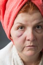 Abused woman Royalty Free Stock Photo