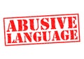 ABUSIVE LANGUAGE Royalty Free Stock Photo