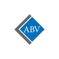 ABV letter logo design on white background. ABV creative initials letter logo concept. ABV letter design