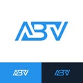 ABV logo. ABV latter logo Design