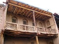 Balcony of a historical house in Abyaneh village Royalty Free Stock Photo