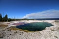 Abyss Pool West Thumb Geyser Basin of Yellowstone National Park US