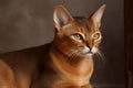 Abyssinian cat - Originated in Ethiopia (Generative AI) Royalty Free Stock Photo
