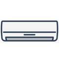 Ac, air conditioner Isolated Vector Icon That can be easily edited in any size or modified. Ac, air conditioner Isolated Vector I